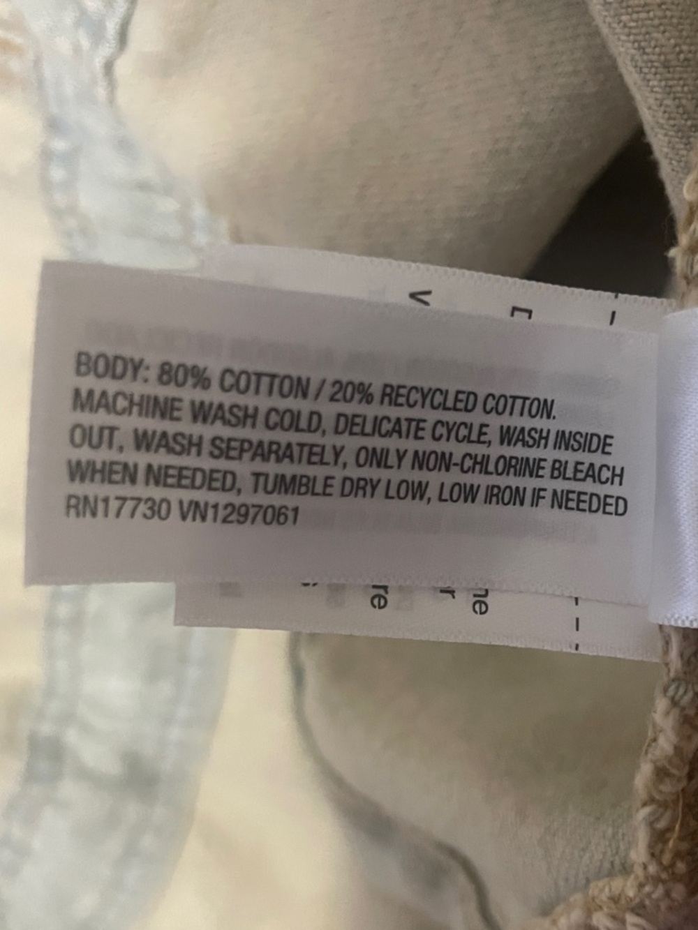 Universal Thread Light Beige Washed Denim Jacket - Picture 7 of 7